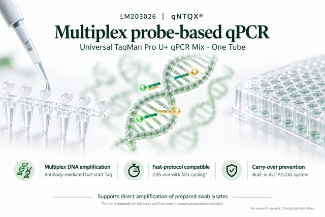 qNTQX® Universal TaqMan Pro U+ qPCR Mix (One Tube) LM203026 Overview Image