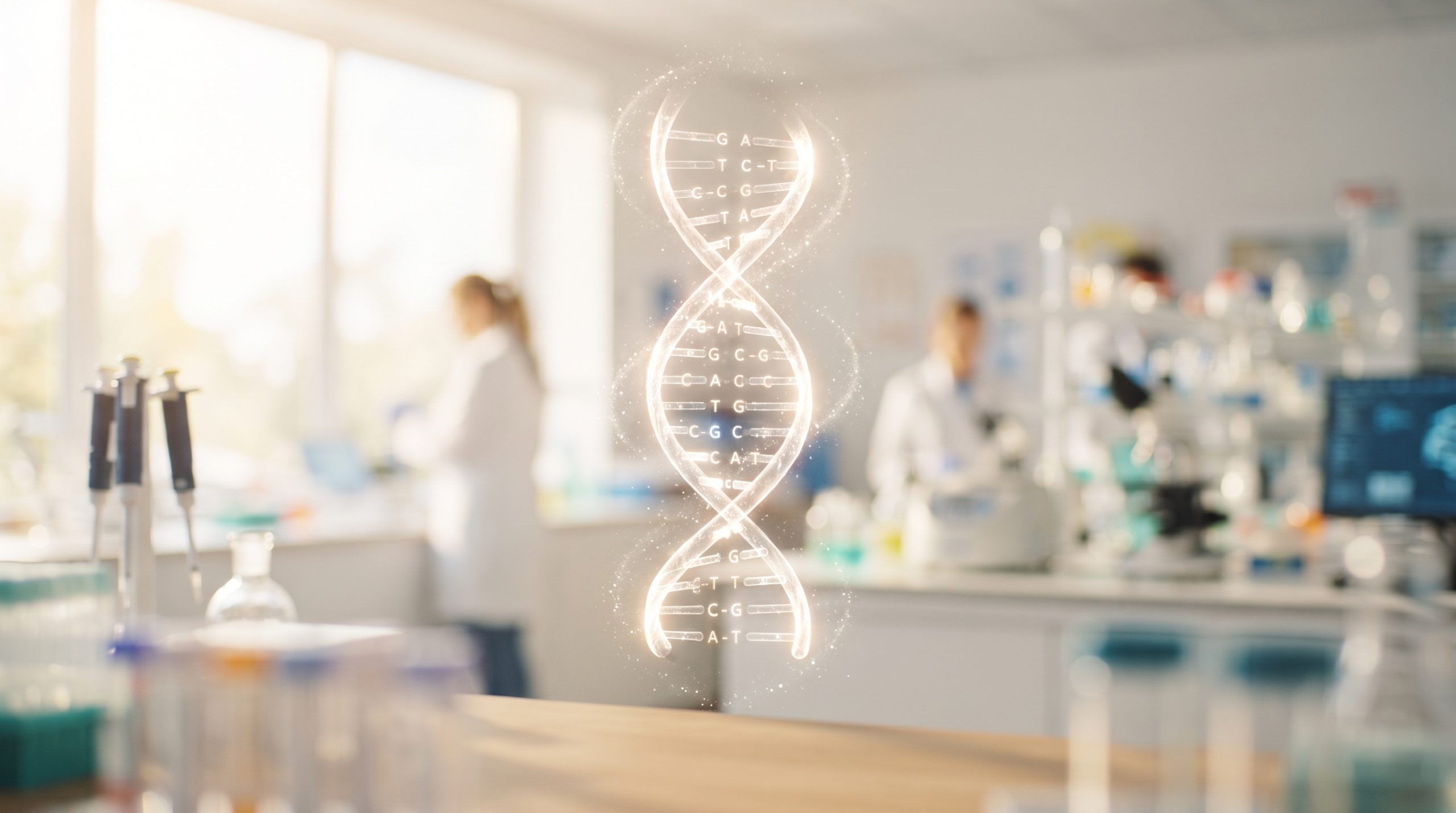 home glowing dna hologram